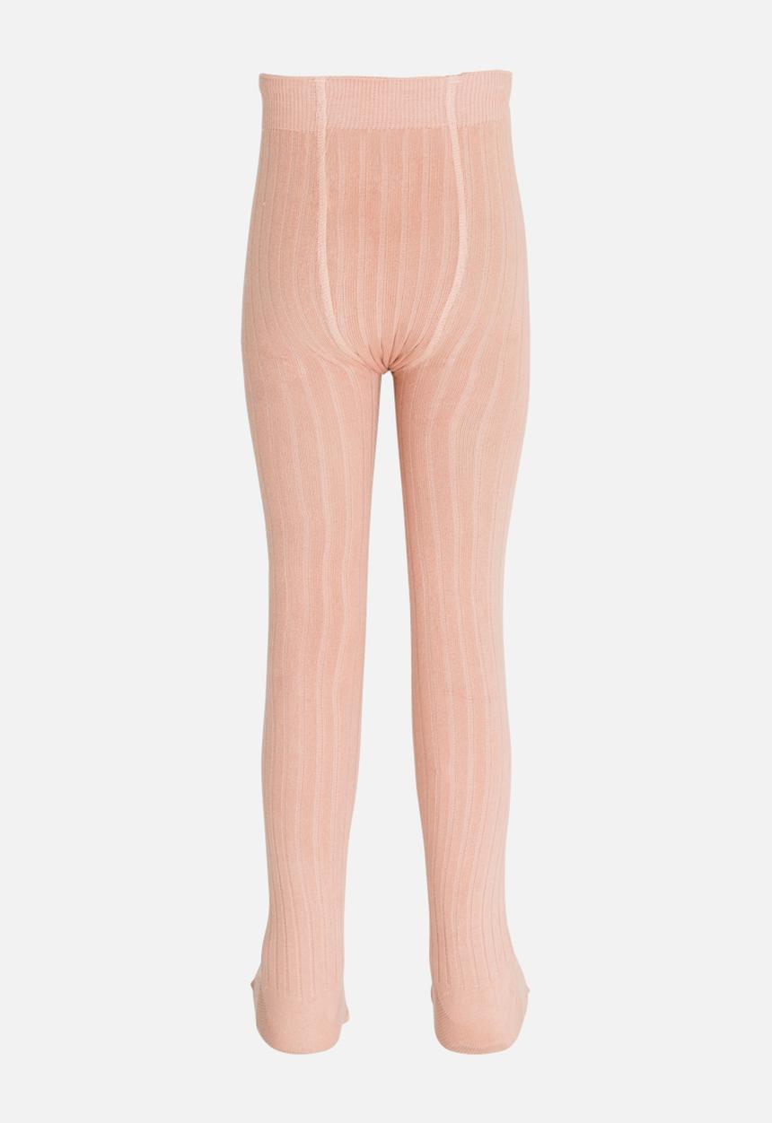 MINOTI - Ribbed Tights Pale Pink