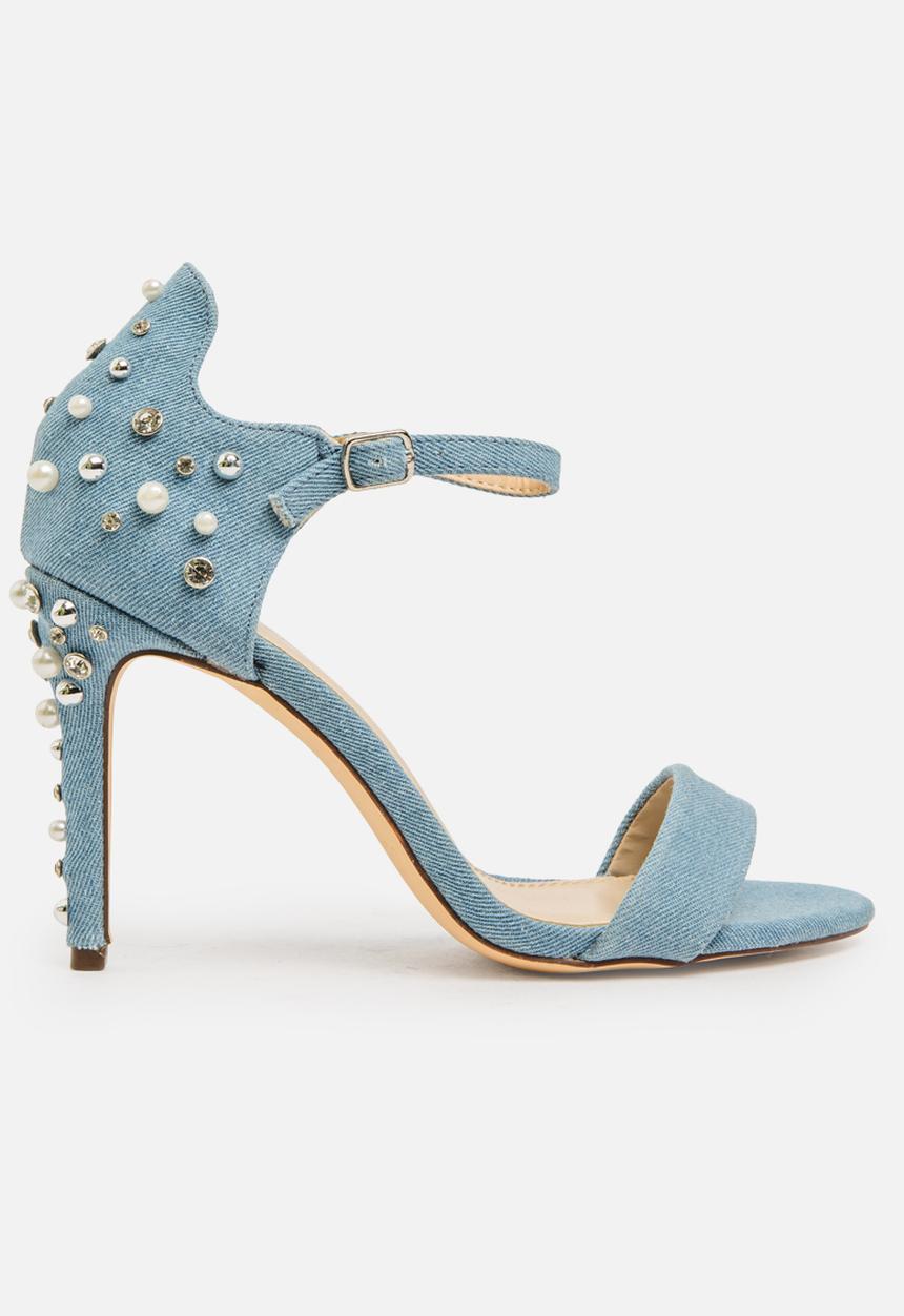 Miss Black - Photini heel - mid blue