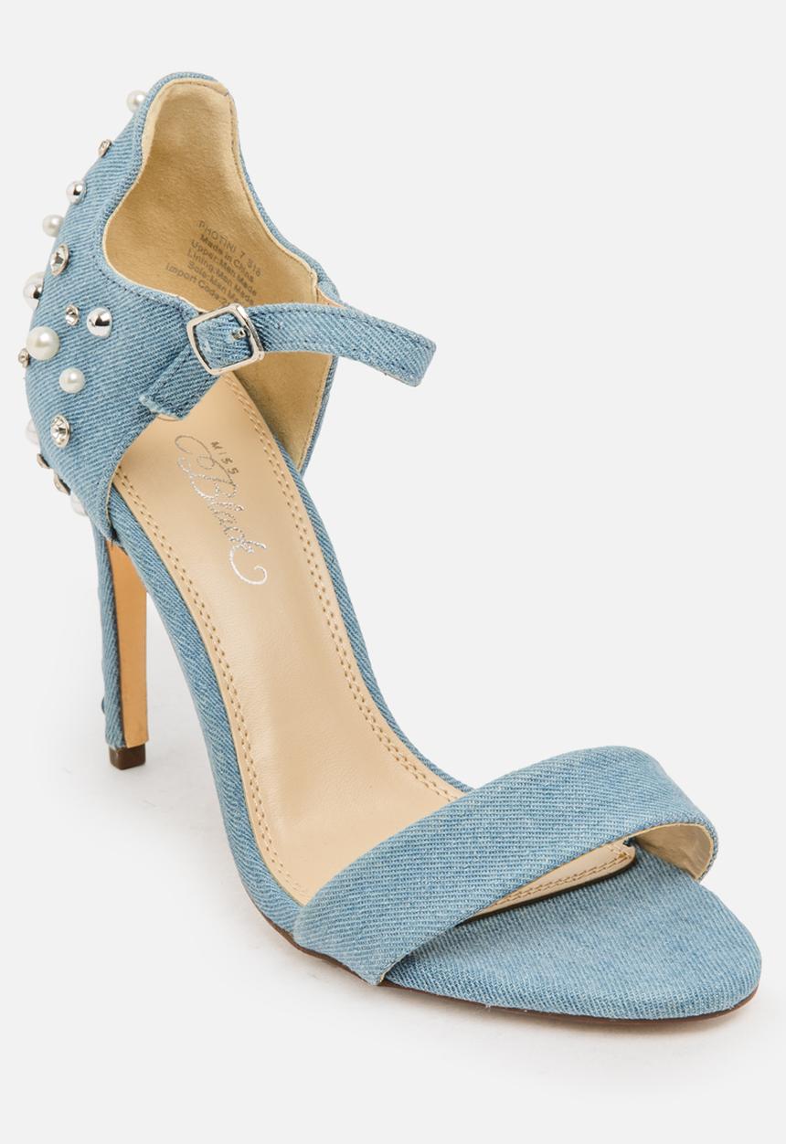 Miss Black - Photini heel - mid blue