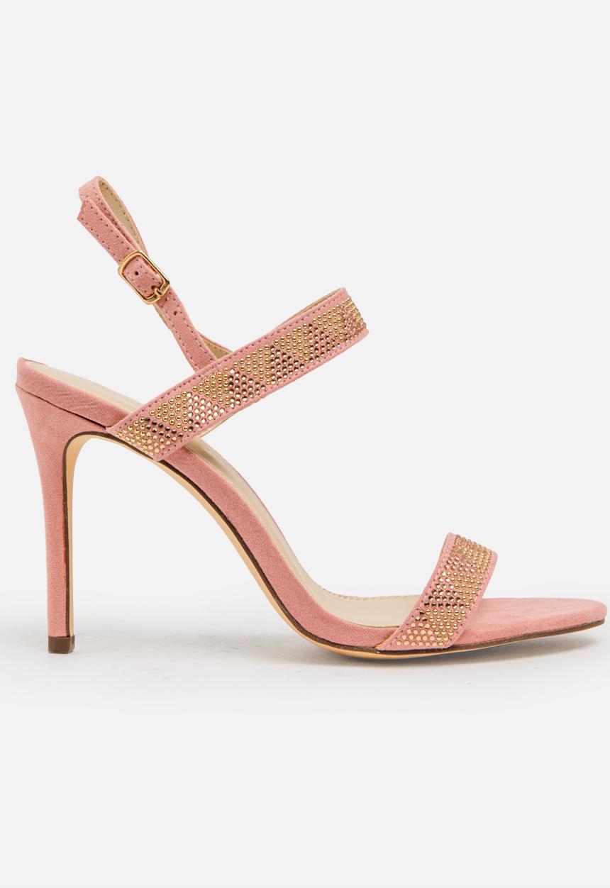 Miss Black - Riley heel - pale pink