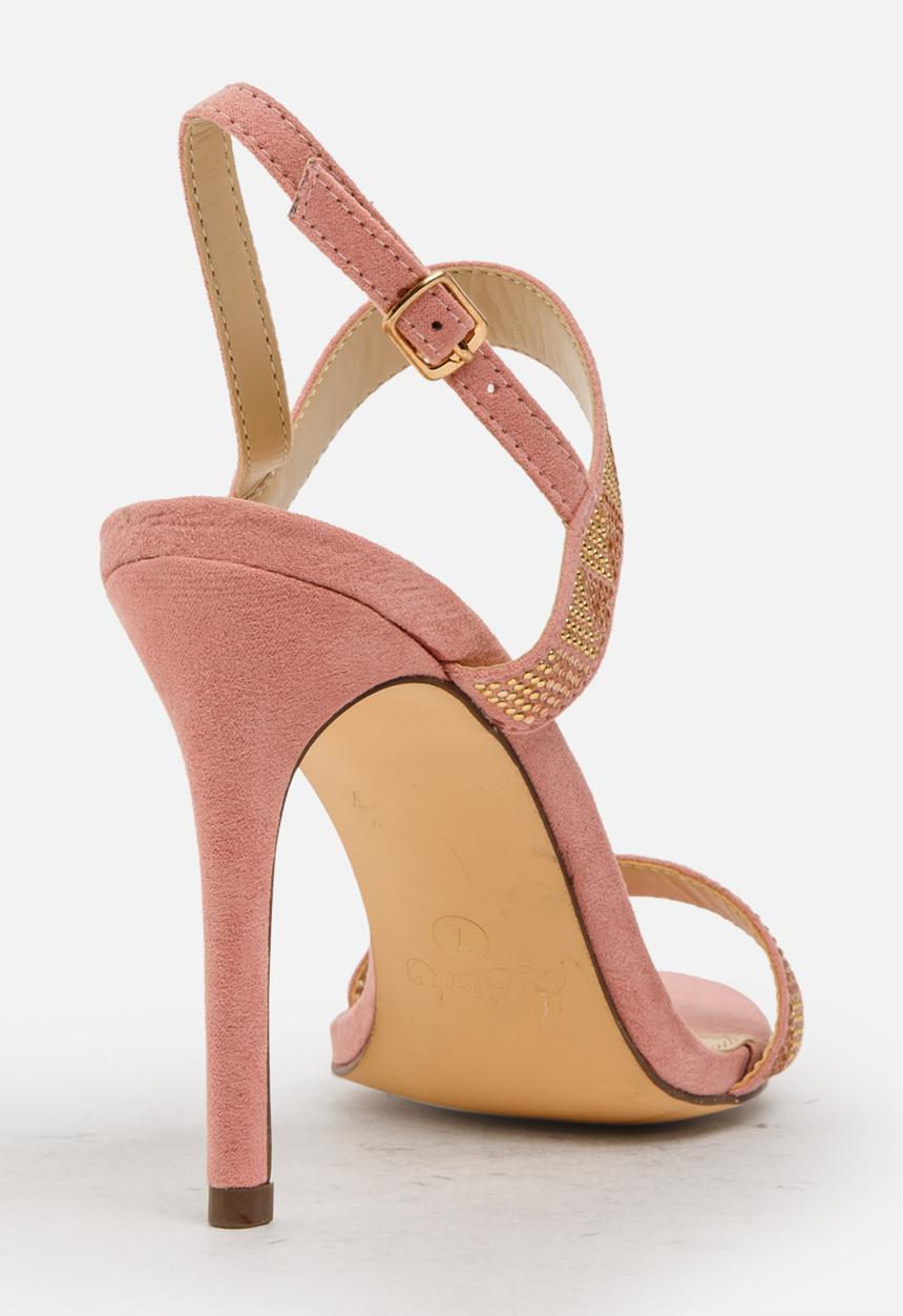 Miss Black - Riley heel - pale pink
