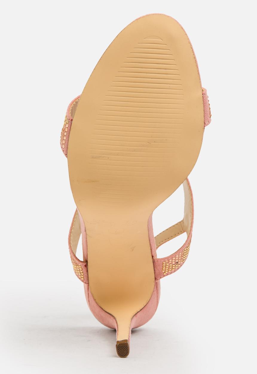Miss Black - Riley heel - pale pink