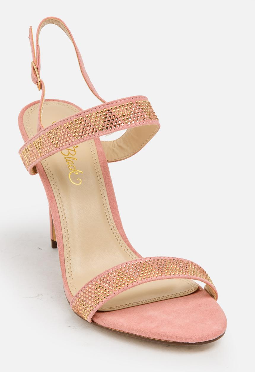 Miss Black - Riley heel - pale pink