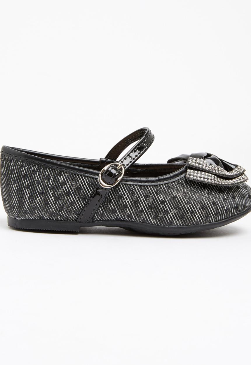 Molekinha - Pump with Embellished Bow Black