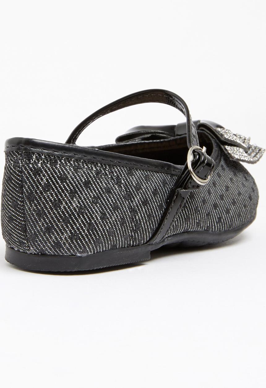 Molekinha - Pump with Embellished Bow Black