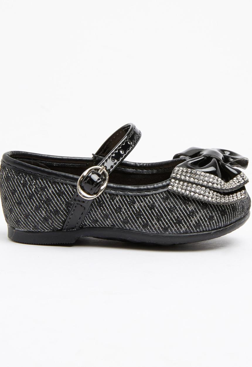 Molekinha - Pump with Embellished Bow Black