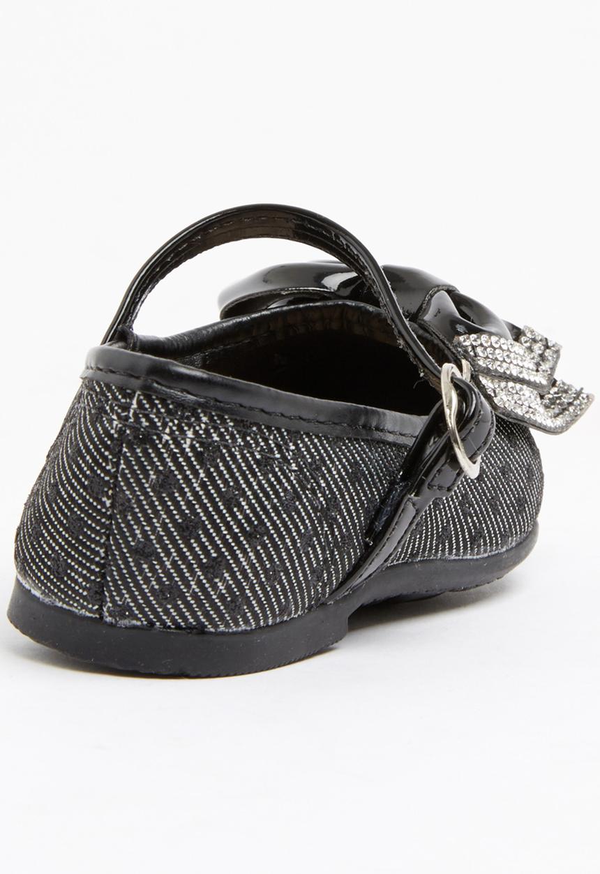 Molekinha - Pump with Embellished Bow Black