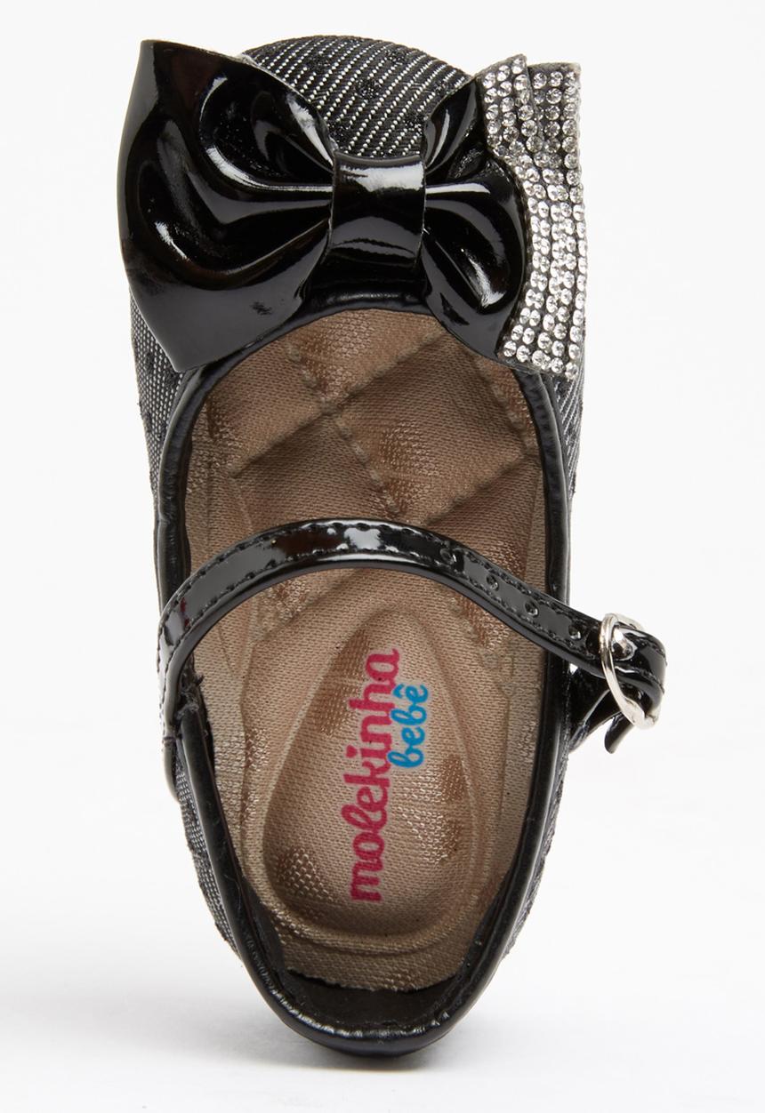 Molekinha - Pump with Embellished Bow Black