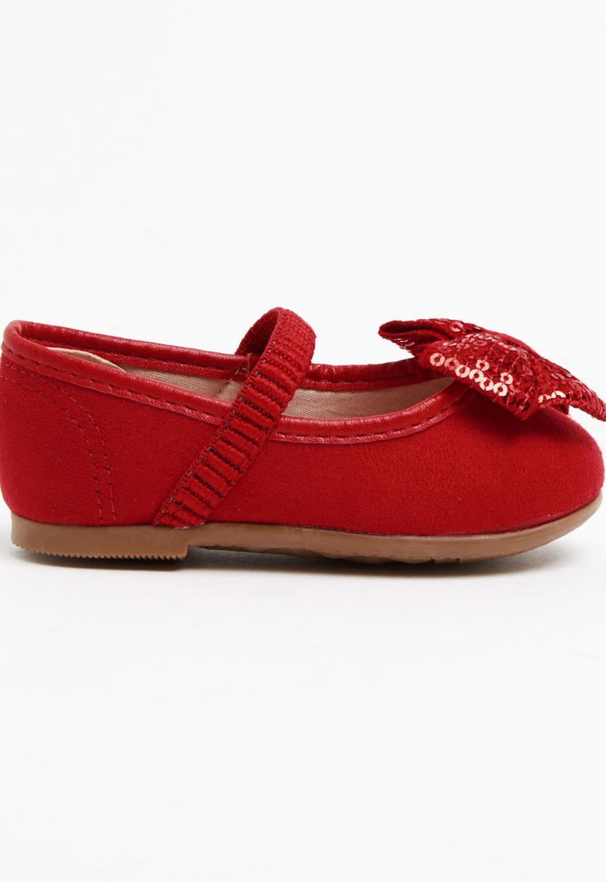Molekinha - Pump with Sequin Bow Red