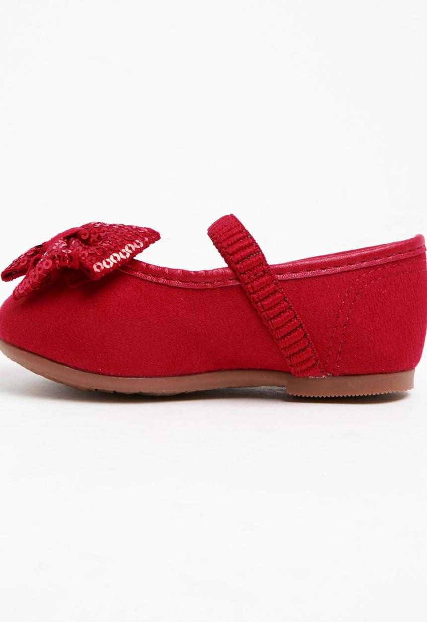 Molekinha - Pump with Sequin Bow Red