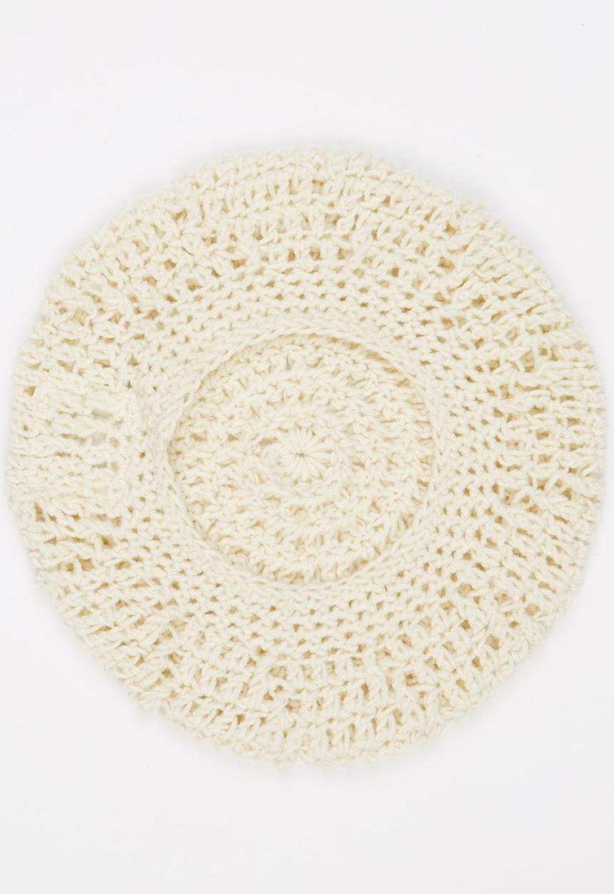 Myang - Knitted Beret Stone/Beige