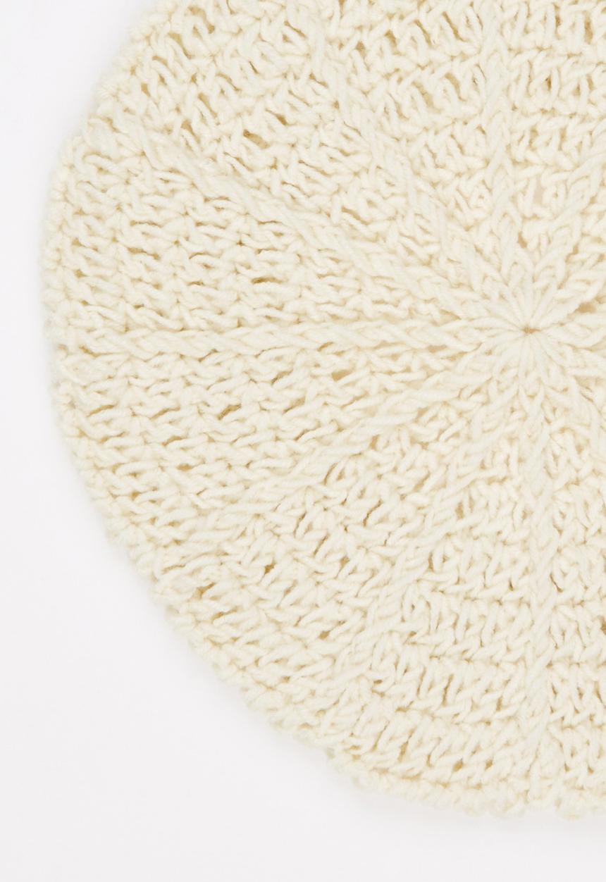 Myang - Knitted Beret Stone/Beige