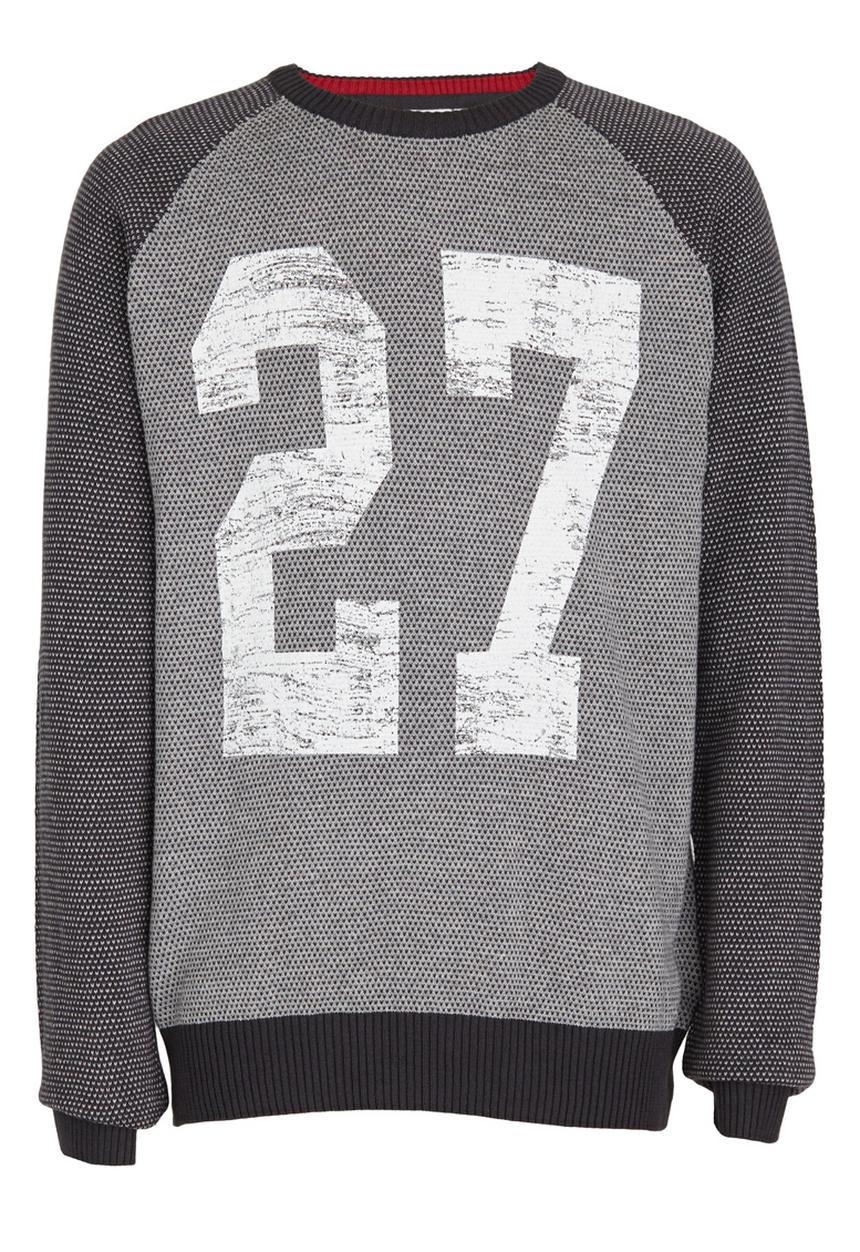 Name It - Printed Sweat Top Black