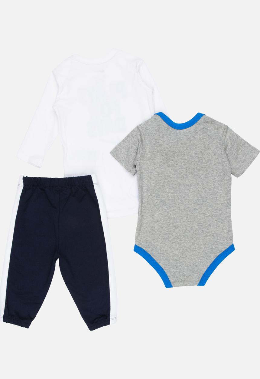 Nike - Nike Smile 3 Piece Bodysuit and Pant Set Multi-colour