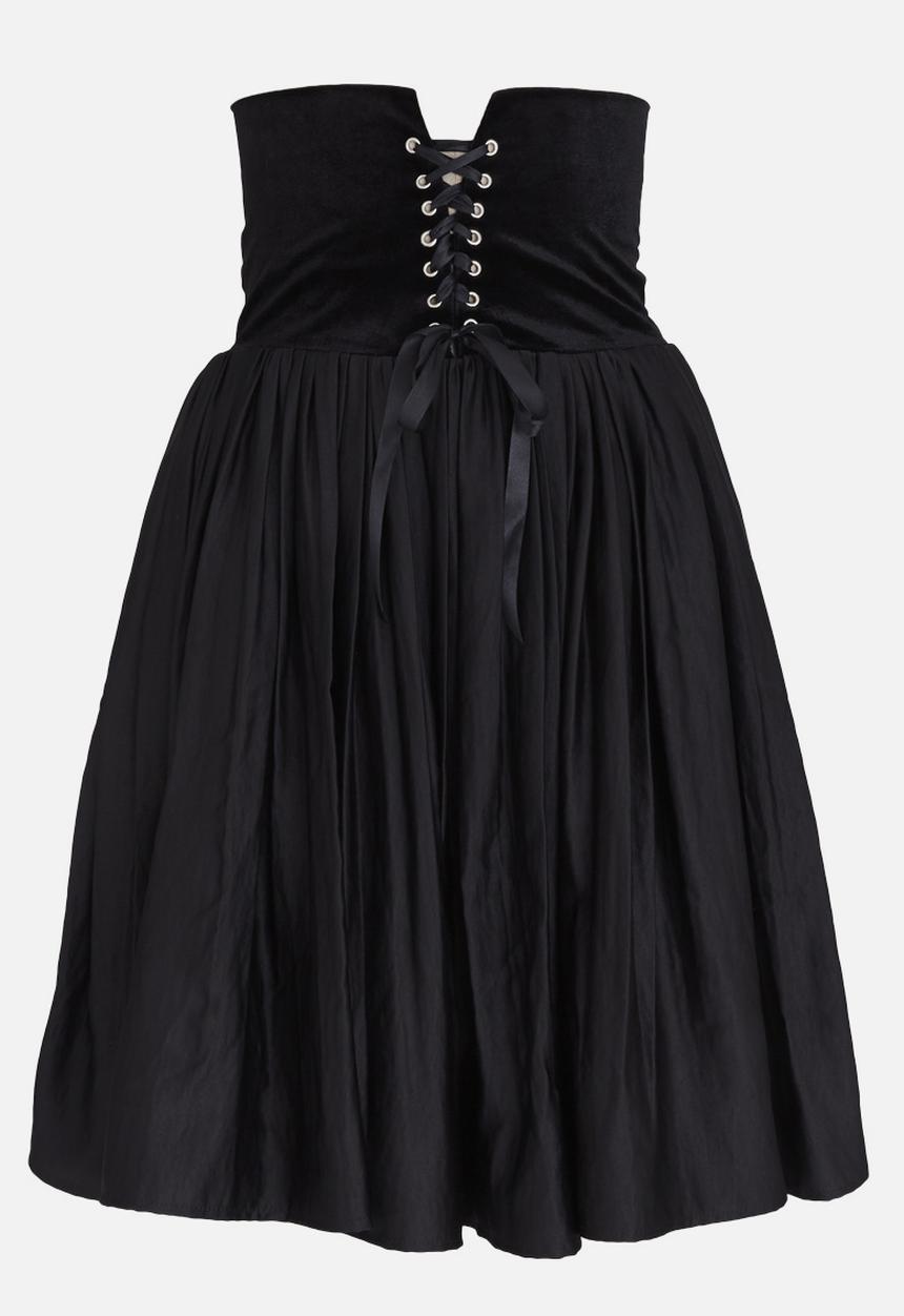 Sober - Nubia High-waist Corset Skirt Black