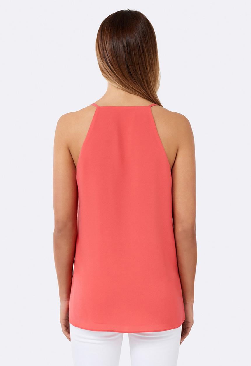 Forever New (Spree) - Anna High Apex Racer Cami Coral