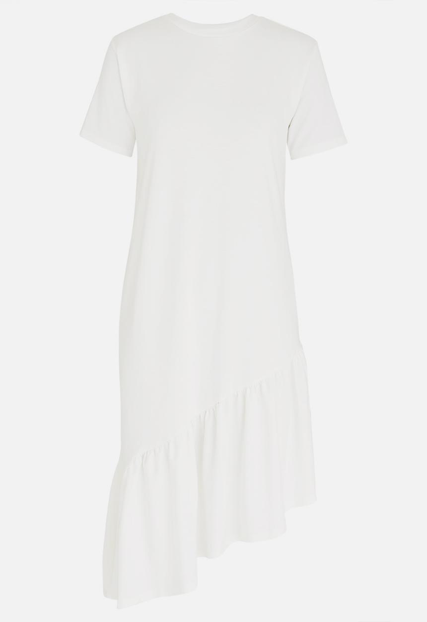 STYLE REPUBLIC - Frill Detail T-Shirt Dress Off White