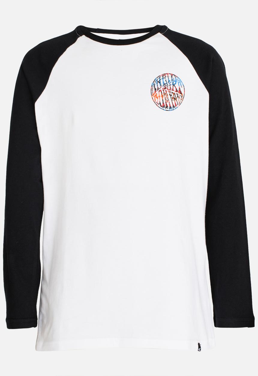 O'Neill - Palo Alto Raglan Long Sleeve Tee Black and White