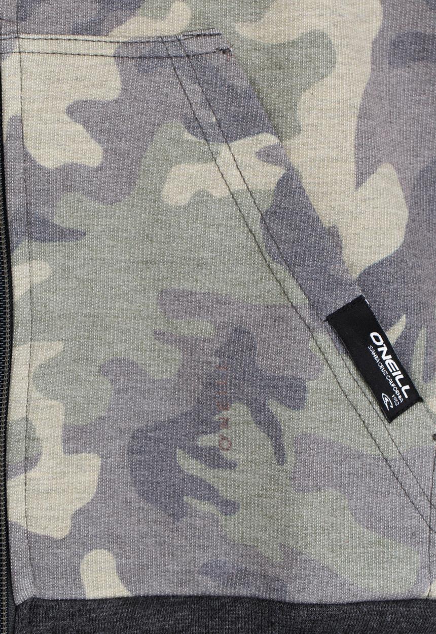 O'Neill - Camo Zip Thru Hoody Khaki Green
