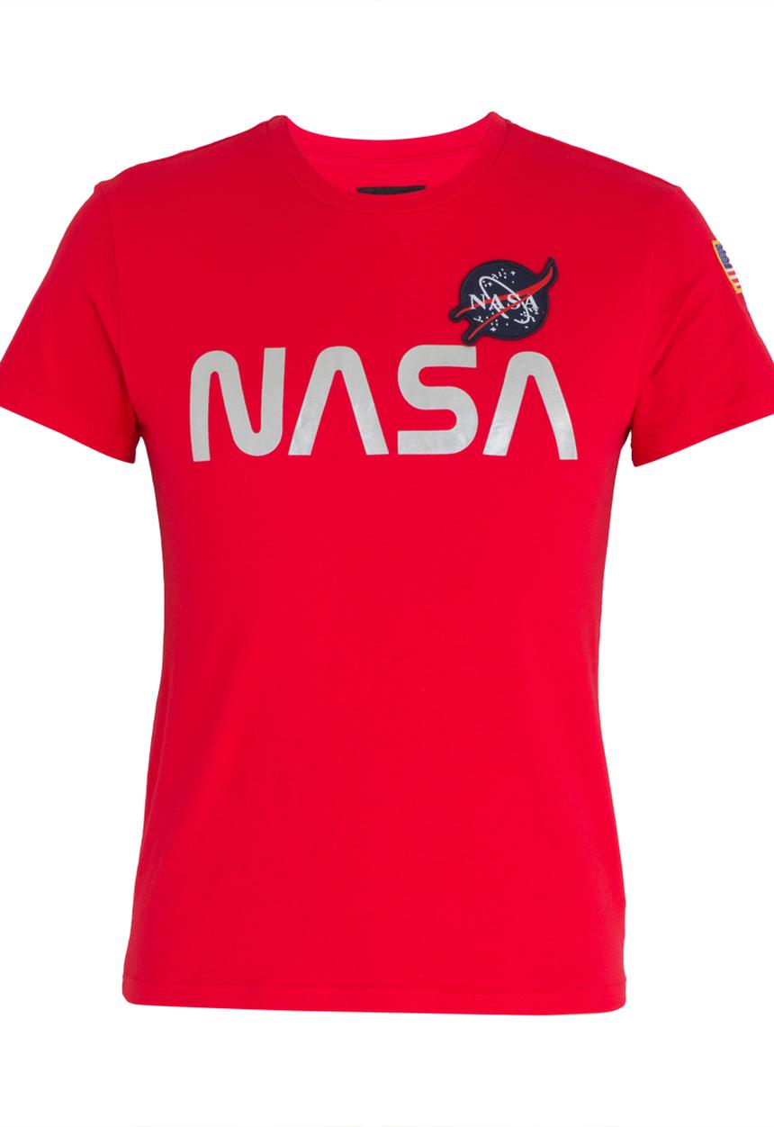 Alpha Industries - NASA T-Shirt Red