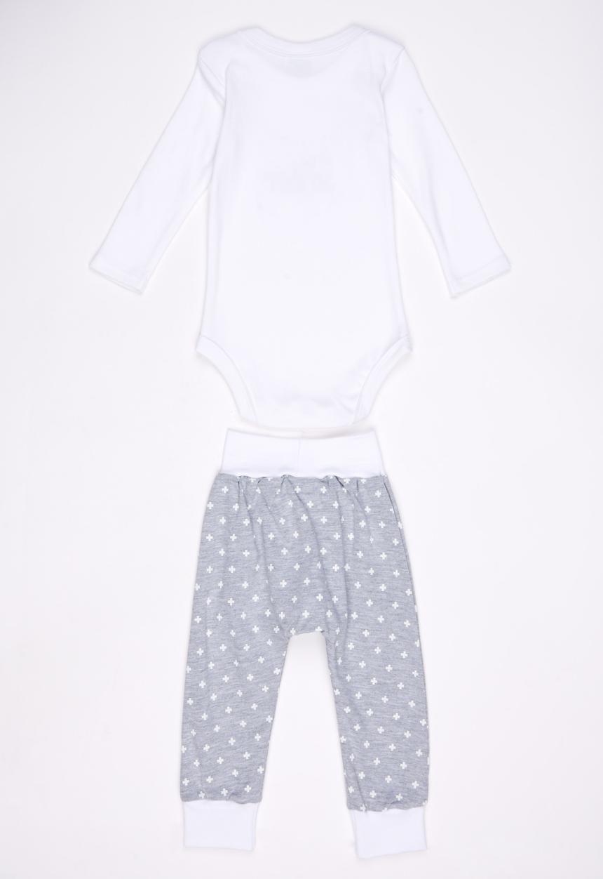 Pickalilly - Little Smiler Long Sleeve Set Grey