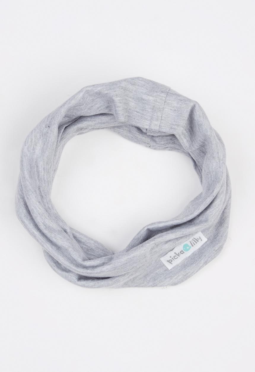 Pickalilly - Plain Snoodlet Grey Melange