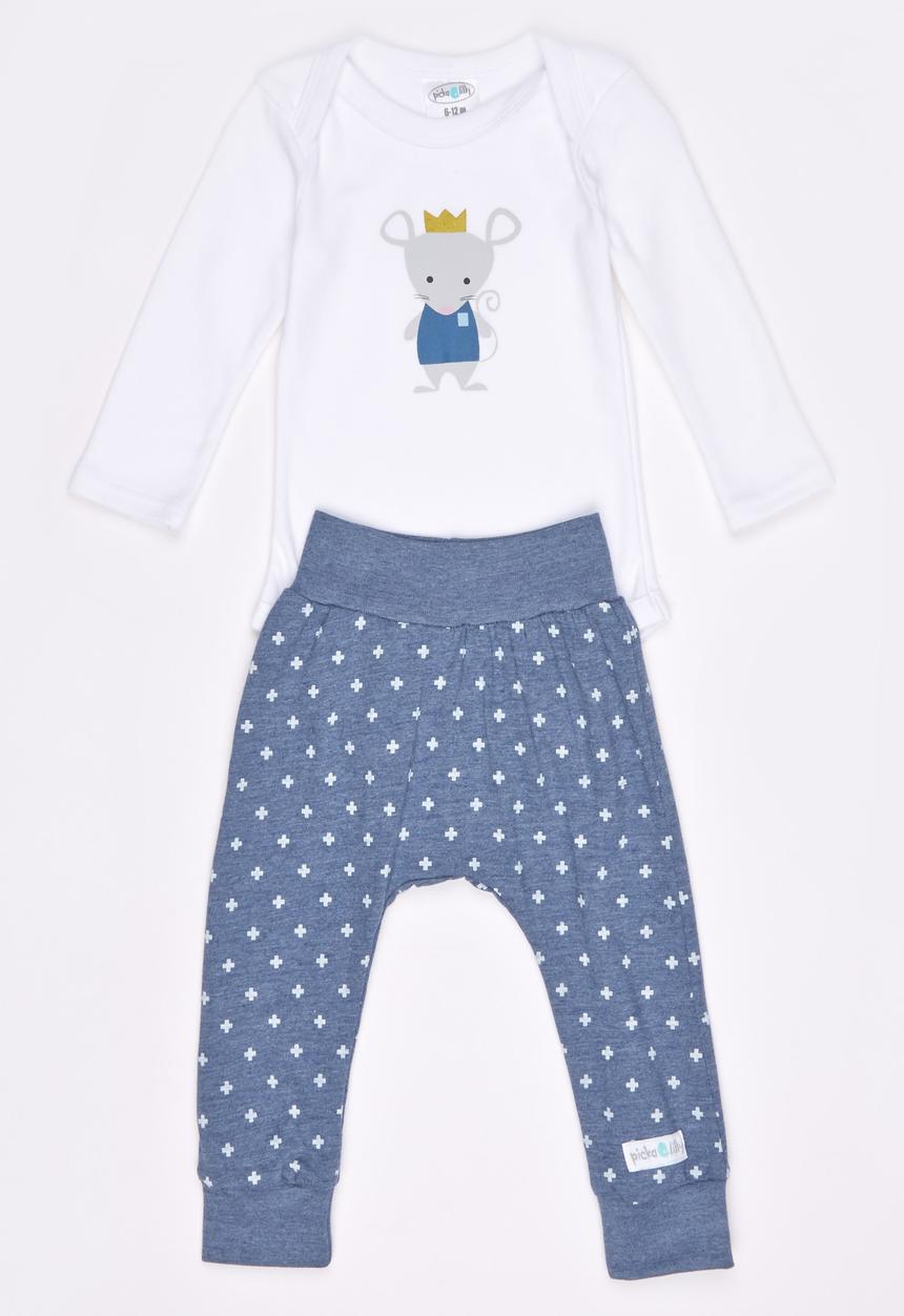Pickalilly - Little Prince Long Sleeve Set Navy