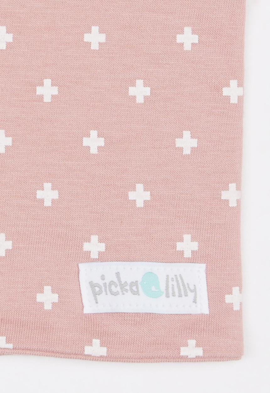 Pickalilly - Cross Snoodlet Pale Pink