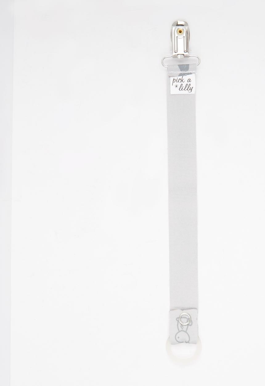 Pickalilly - Bunny Dummy Clip Grey