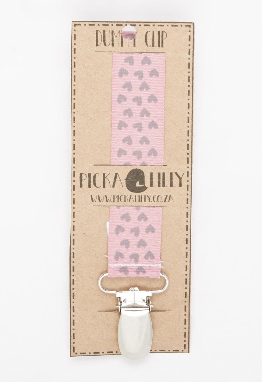 Pickalilly - Heart Dummy Clip Mid Pink