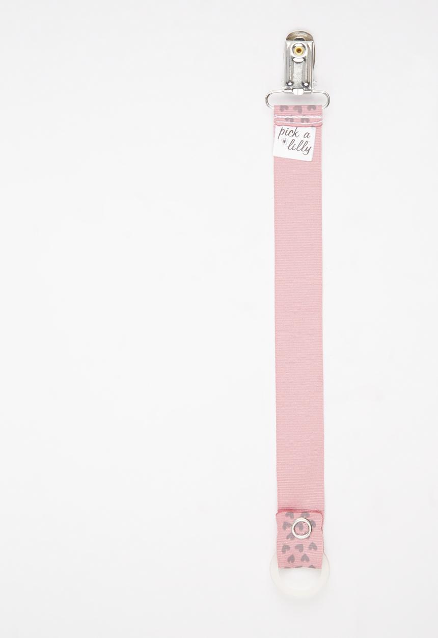 Pickalilly - Heart Dummy Clip Mid Pink