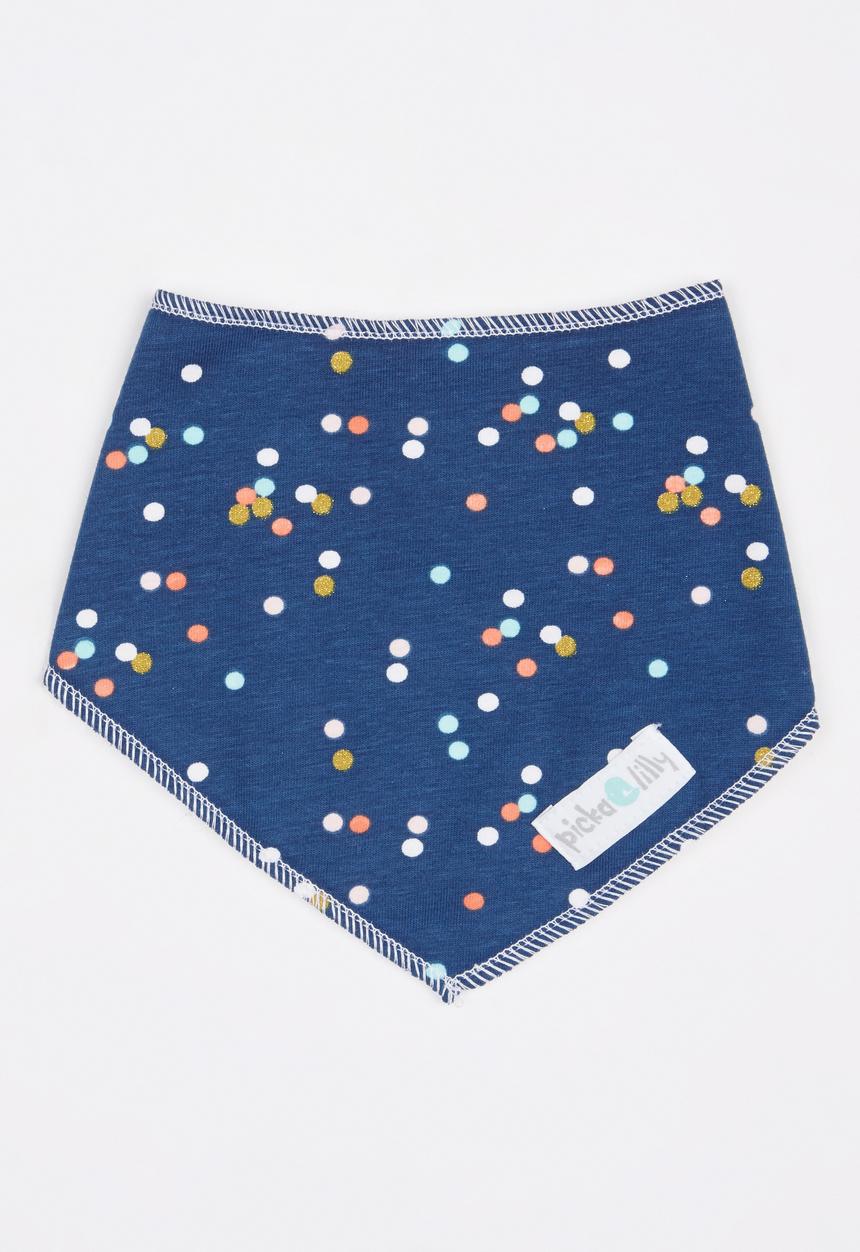 Pickalilly - Confetti Dots Bib Navy