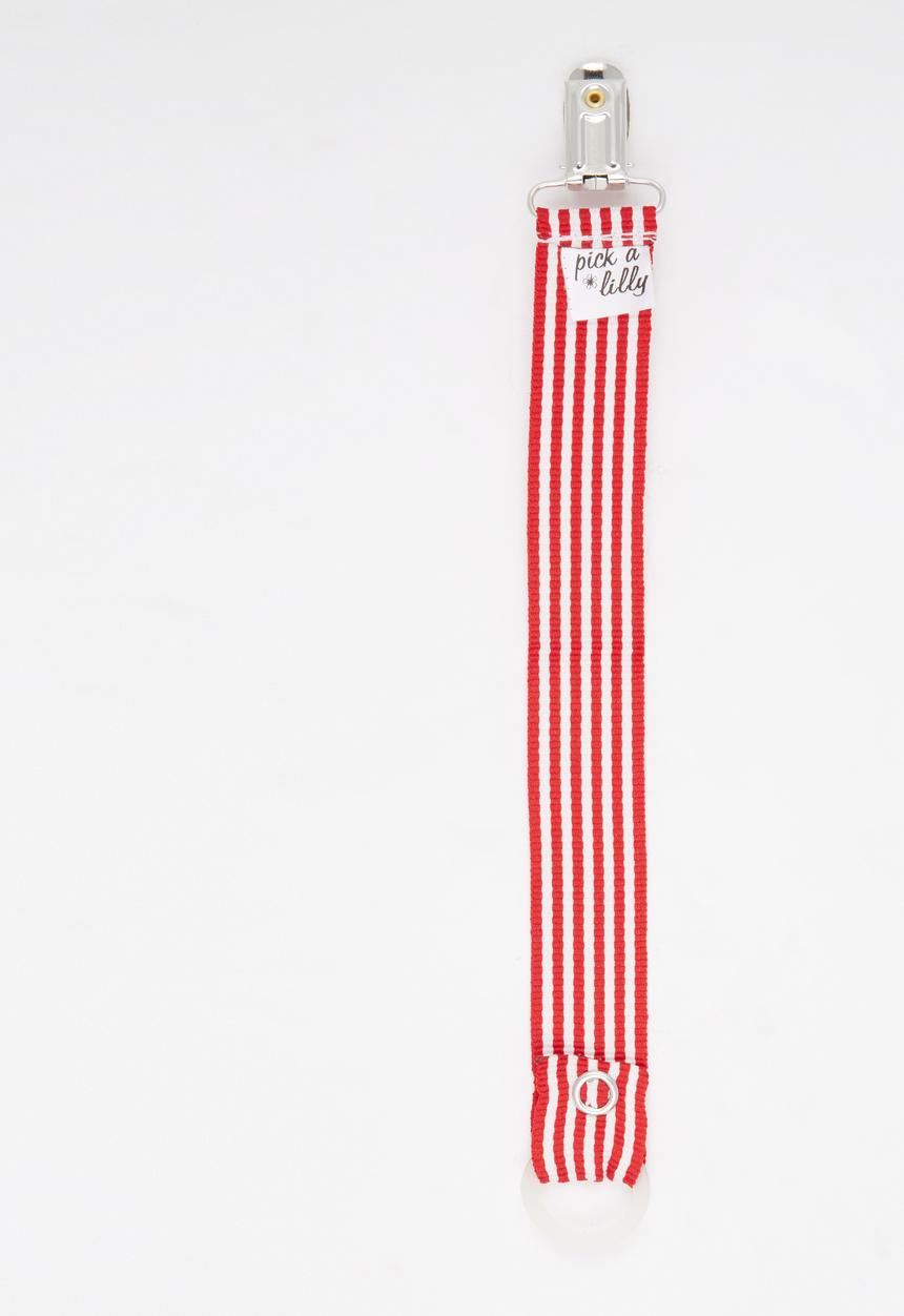 Pickalilly - Stripe Dummy Clip Red