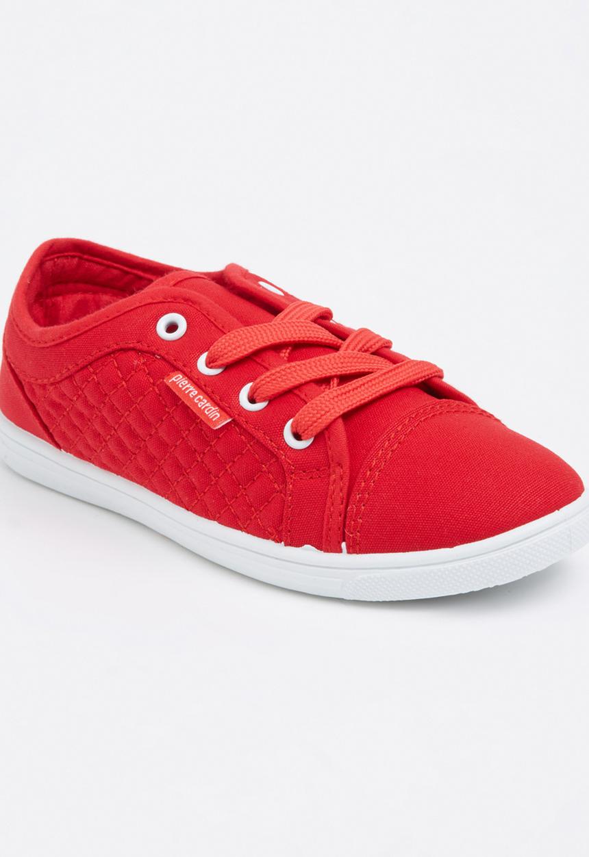 Pierre Cardin - Boys Lace up Trainer Red