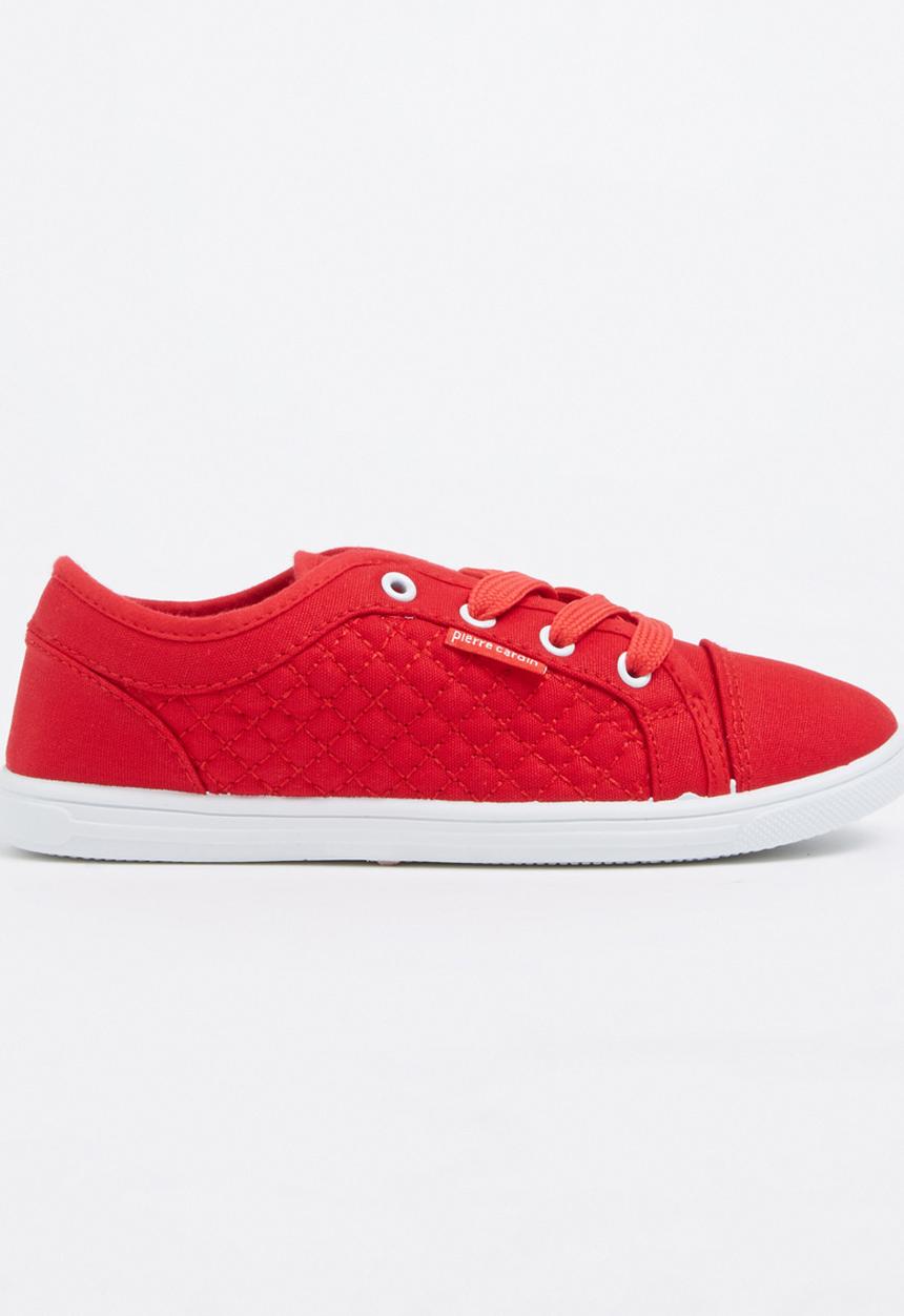 Pierre Cardin - Boys Lace up Trainer Red