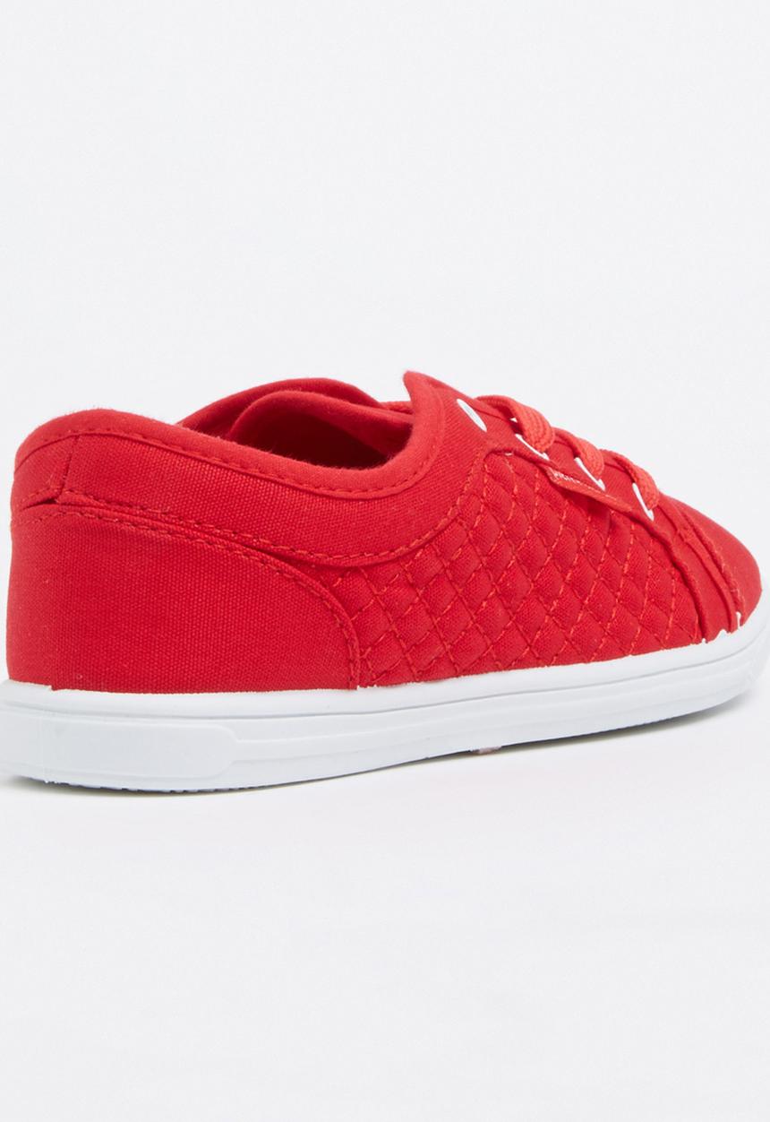 Pierre Cardin - Boys Lace up Trainer Red