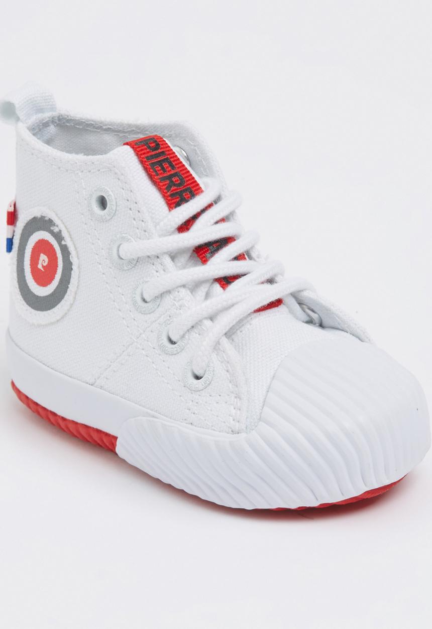 Pierre Cardin - Boys High Top Trainer White