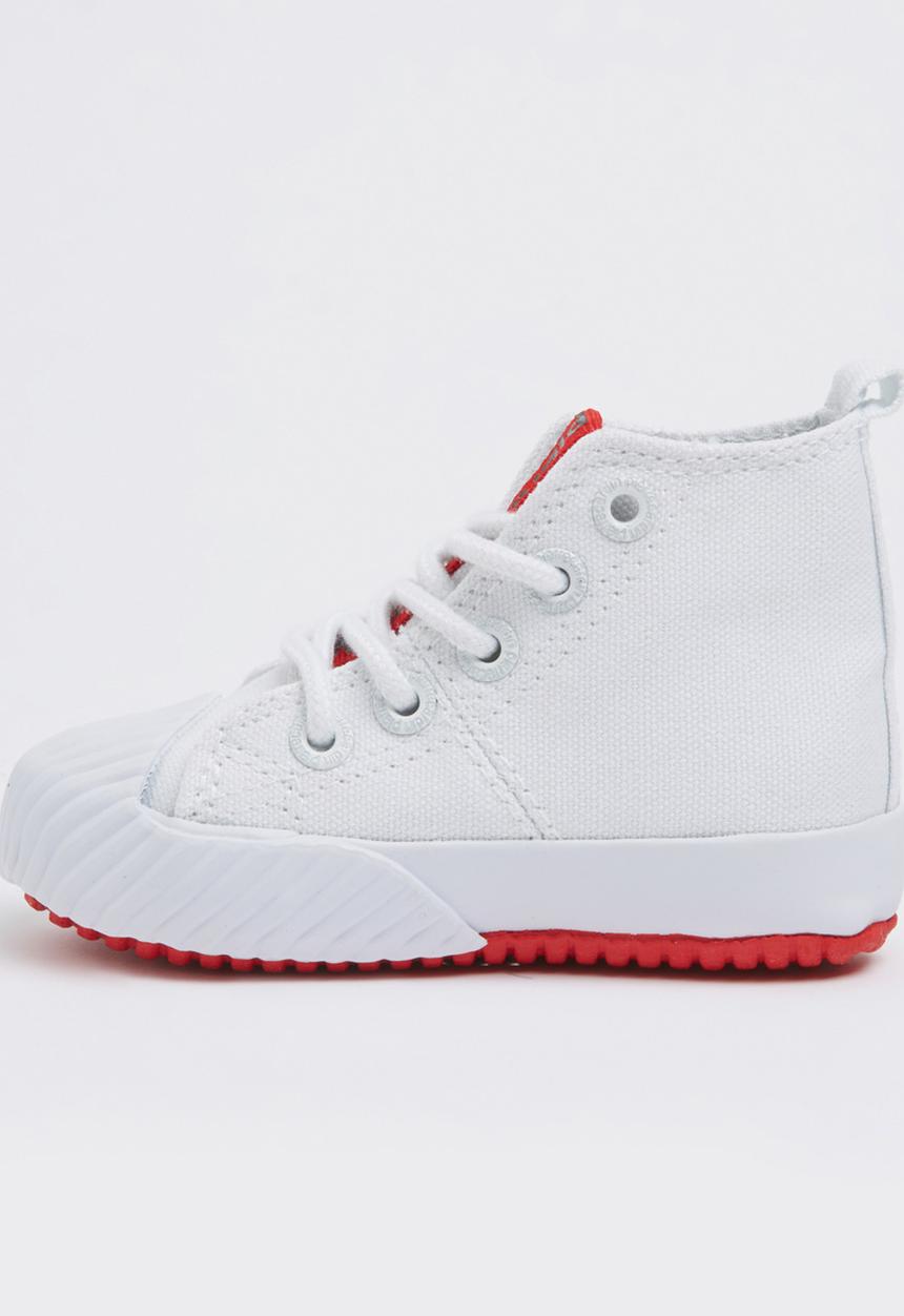 Pierre Cardin - Boys High Top Trainer White