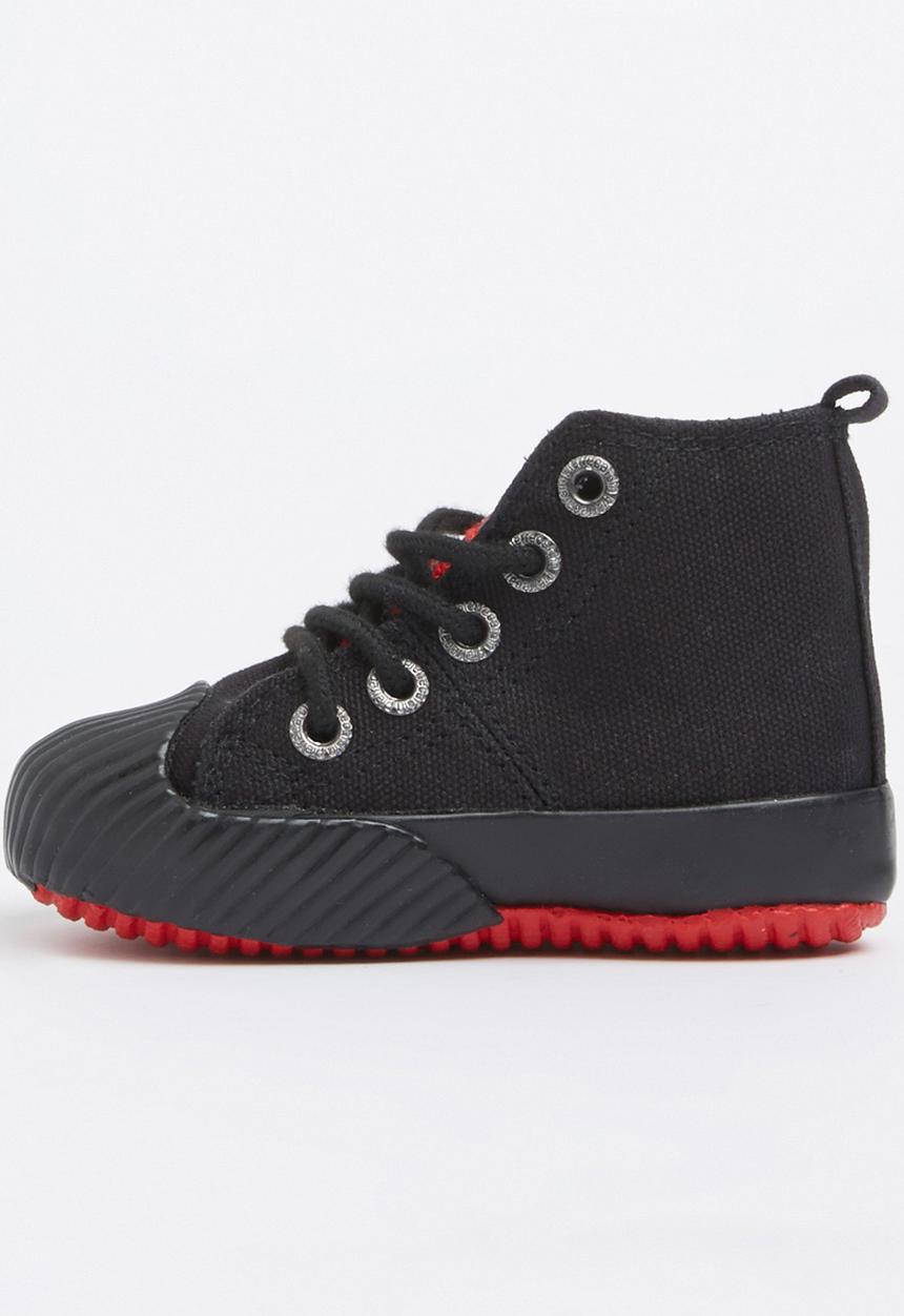 Pierre Cardin - Boys High Top Trainer Black