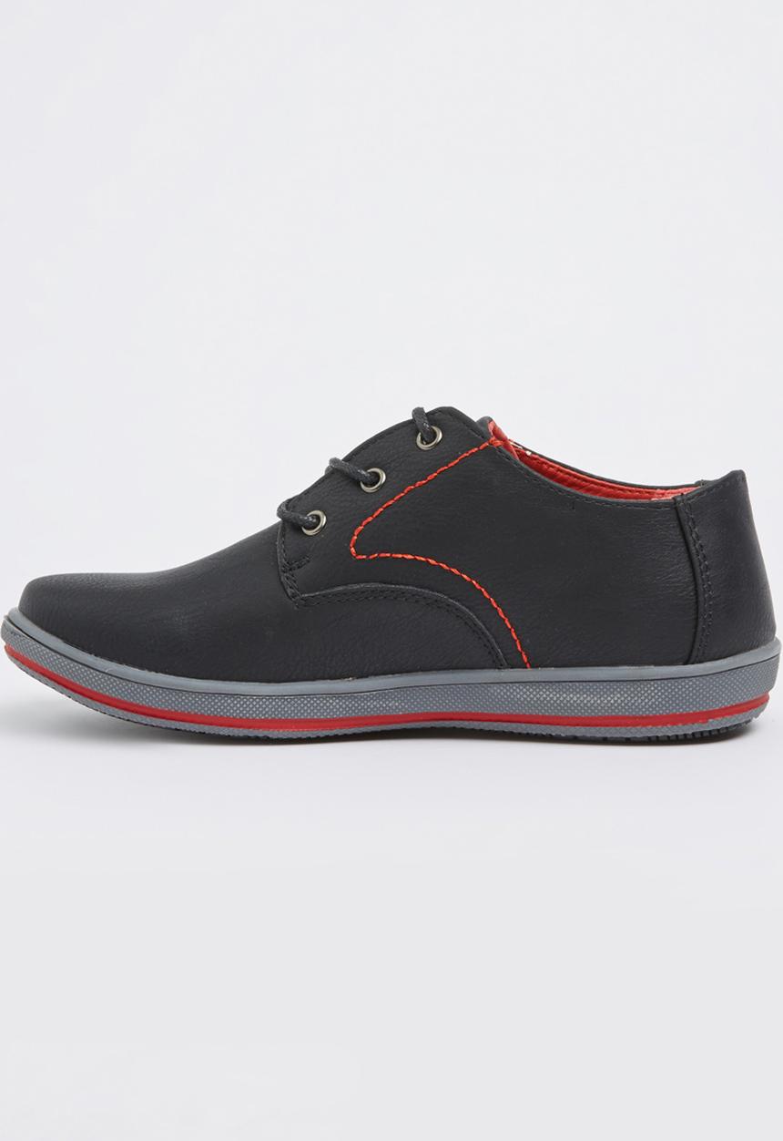 Pierre Cardin - Boys Lace up Shoe Black