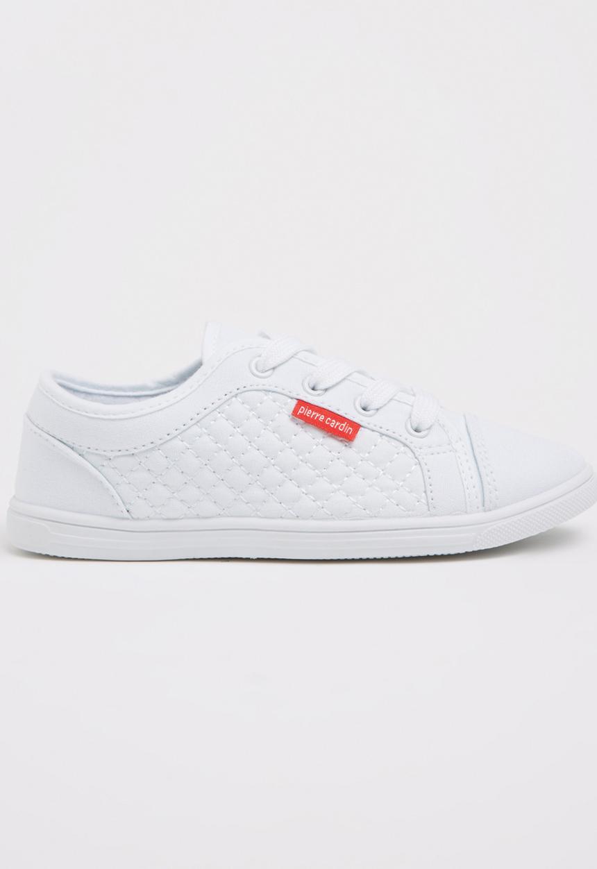 Pierre Cardin - Boys Lace up Trainer White