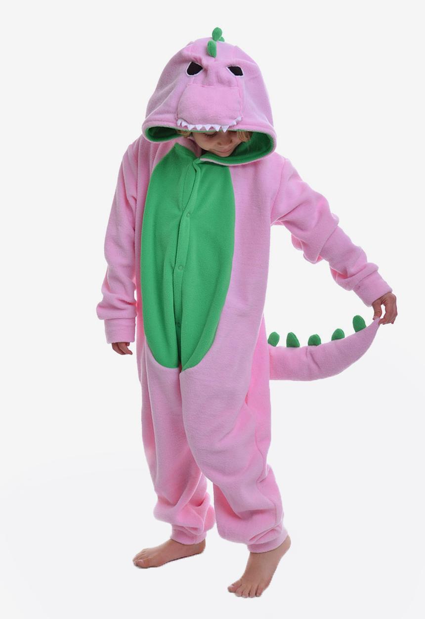 aFREAKa Clothing - Pink Dinosaur Pale Pink