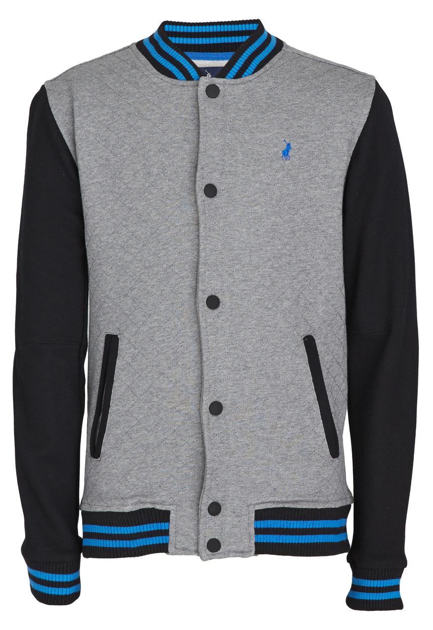 POLO - Classic Quilted Baseball Jacket Dark Grey
