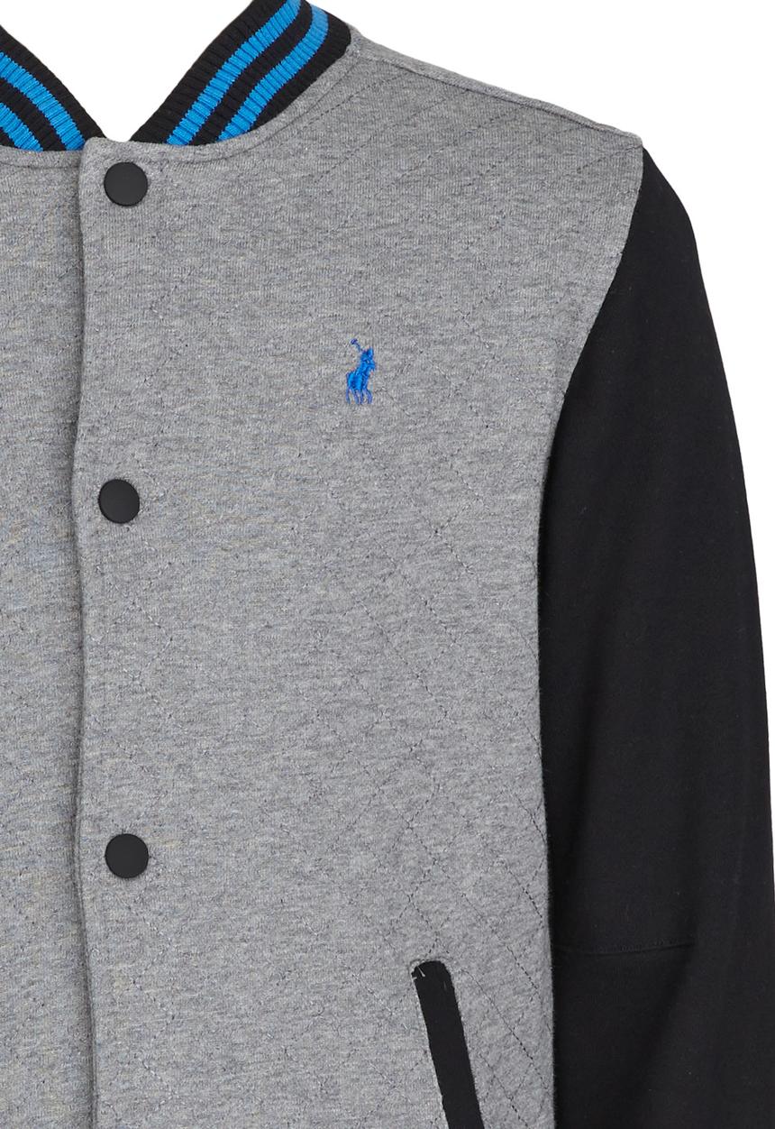 POLO - Classic Quilted Baseball Jacket Dark Grey