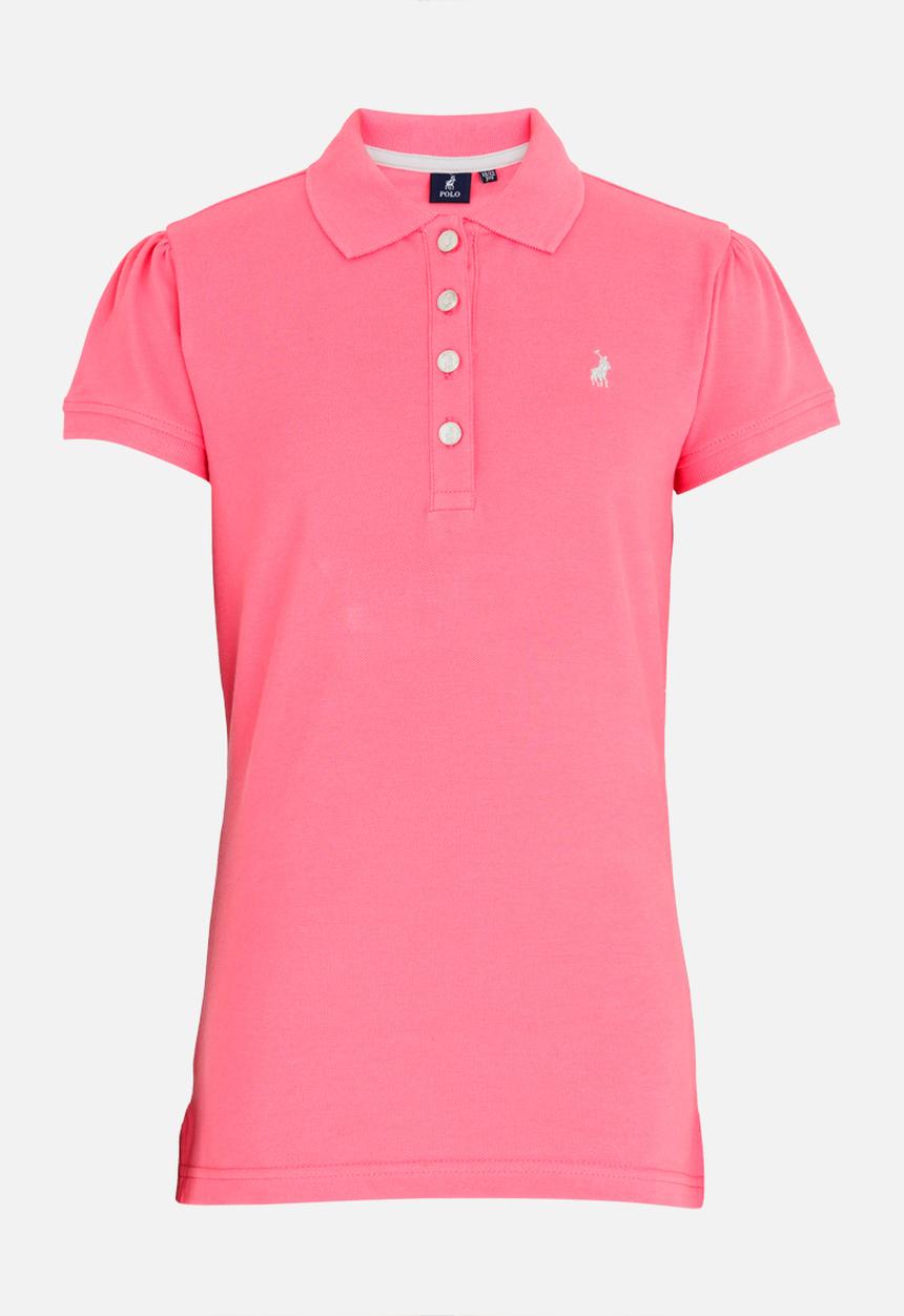 POLO - Nina SS Golfer Mid Pink