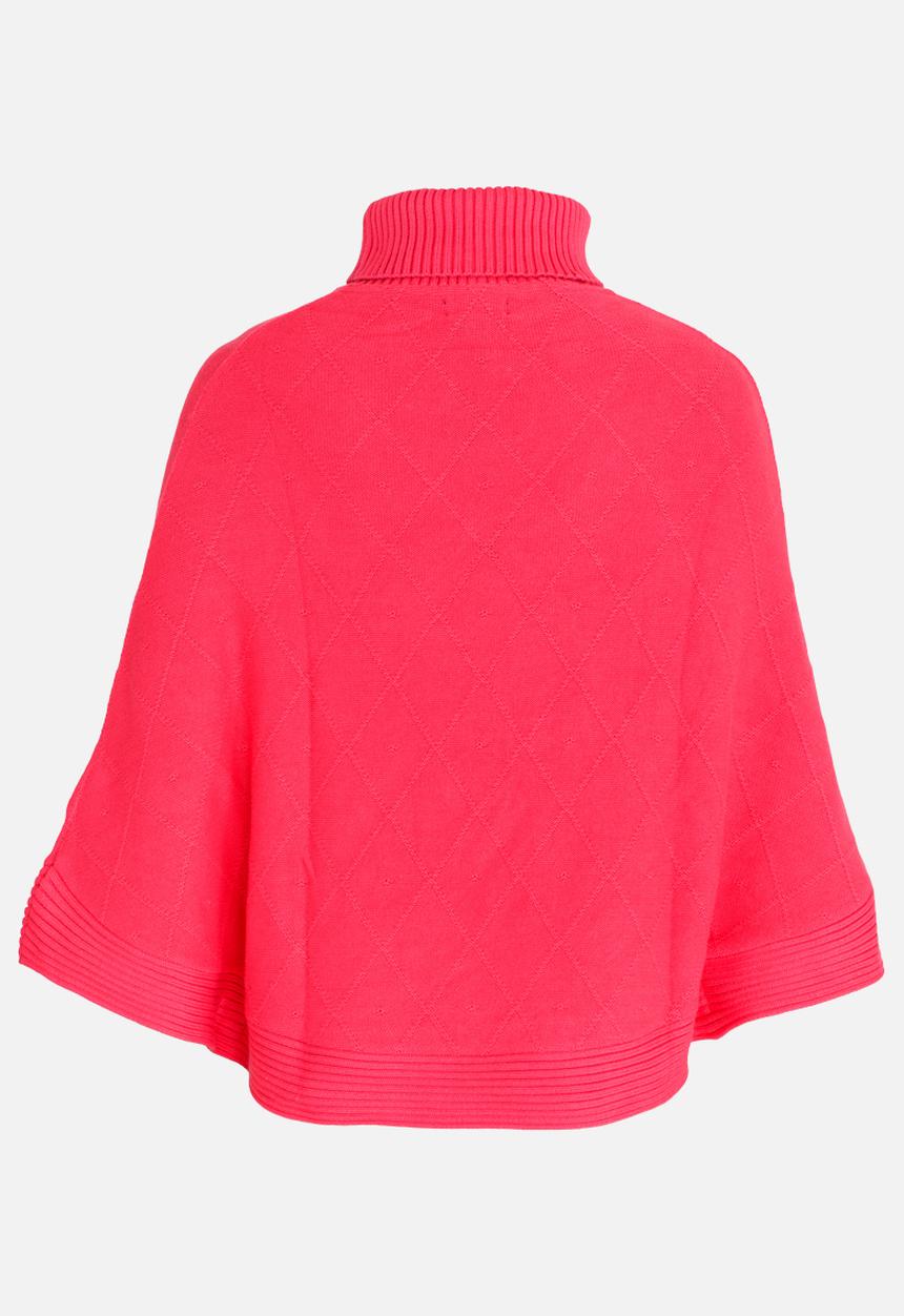 POLO - Isabella Jacquard Poncho Coral