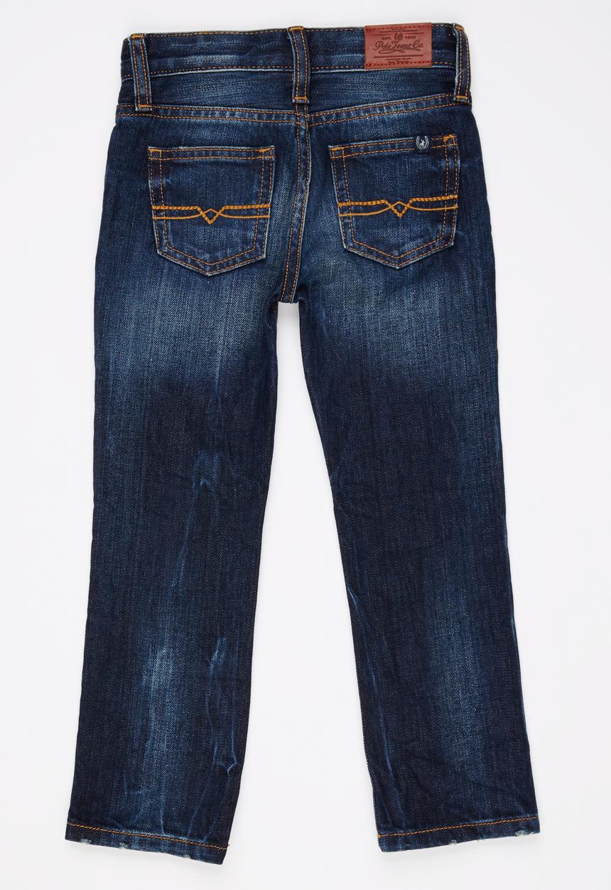 POLO - Ripped Fashion Denim Dark Blue