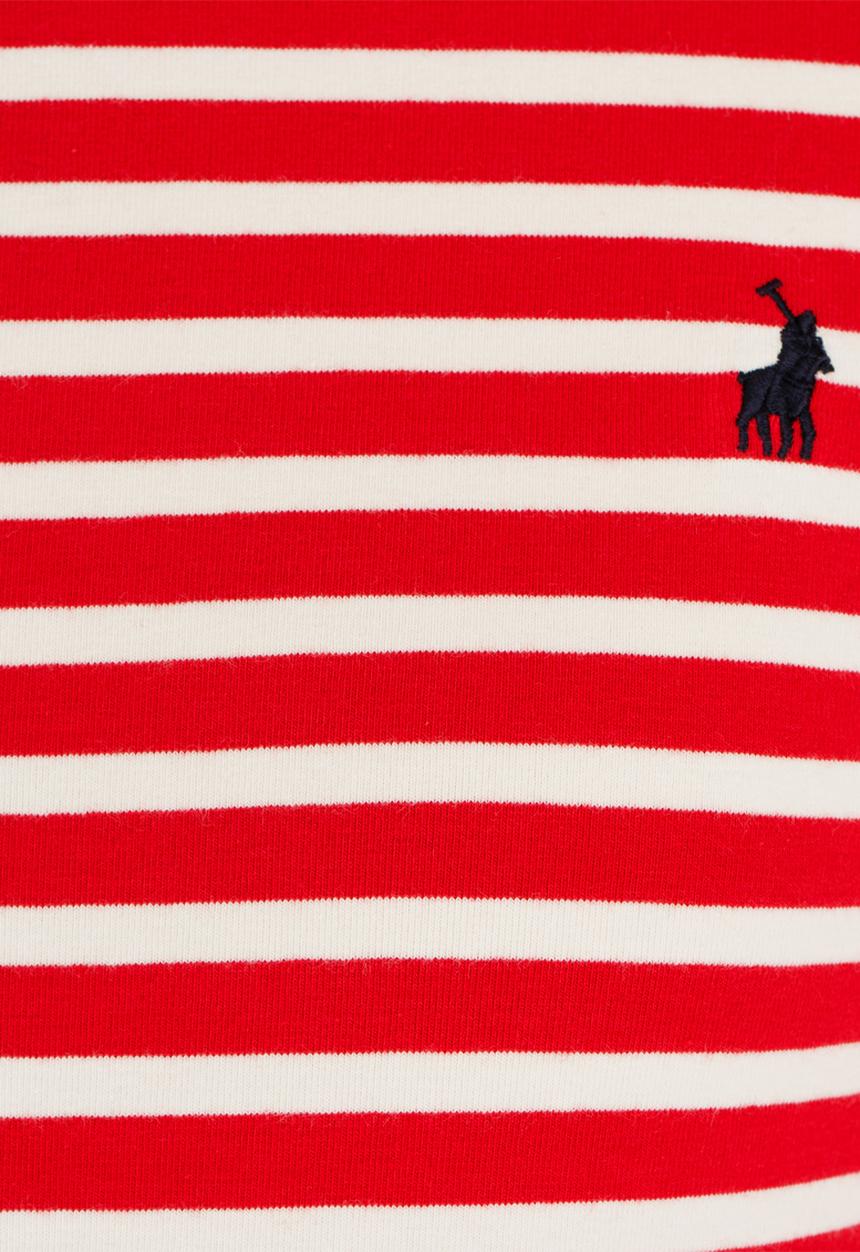 POLO - Amy LS Striped Tee Red