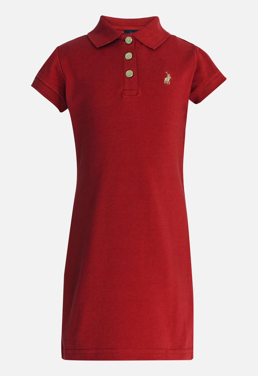 POLO - Dakota SS Golfer Dress Red