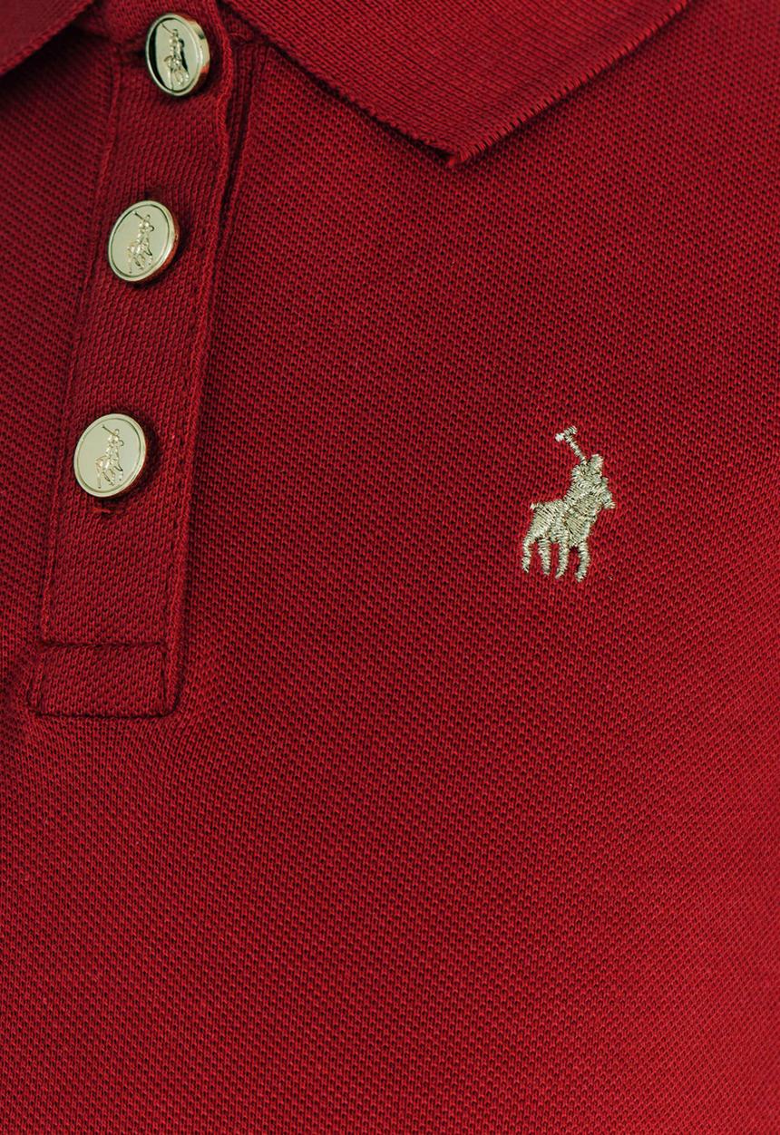 POLO - Dakota SS Golfer Dress Red